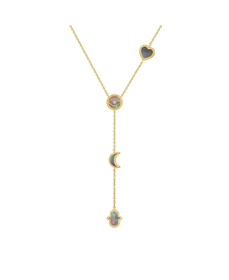 Patient Mind Multi Symbol Mother of Pearl Necklace
