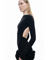 Nocturne Women's Frill Detailed Jersey Mini Dress