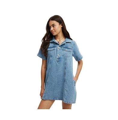Cotton On Women's Original Denim Mini Dress