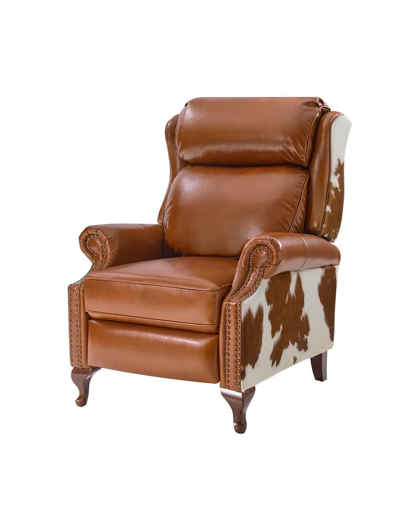 Traditional Richard Genuine Leather Manual Recliner