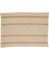 Saro Lifestyle Classic Stripe Placemats and Napkins, Set of 8