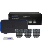 Sirui Sirui Night Walker T1.2 S35 Cine 3-Lens Set for Micro Four Thirds-Mount, Gunmetal Gray