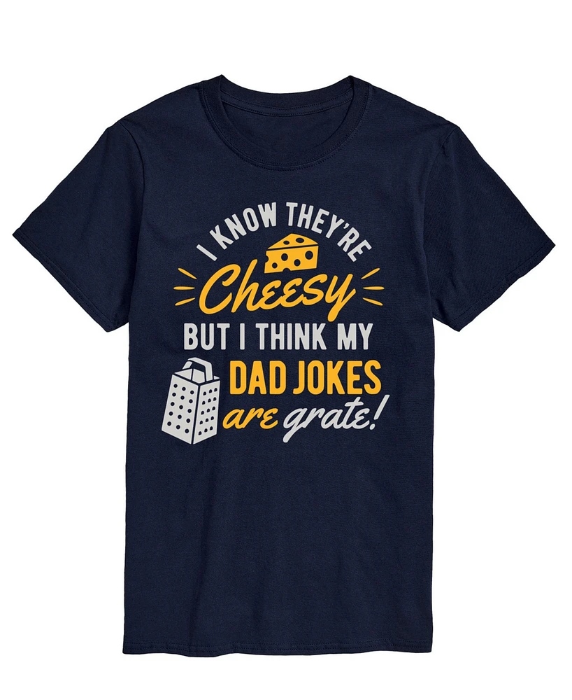 Airwaves Men's Cheesy Dad Jokes Short Sleeve T-Shirt
