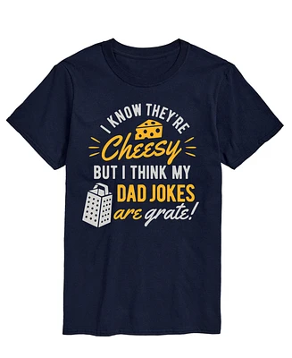 Airwaves Men's Cheesy Dad Jokes Short Sleeve T-Shirt