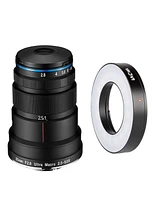 Venus Laowa 25mm f/2.8 2.5-5X Ultra Macro Lens for Sony Fe, Bundle with Laowa Front Led Ring Light