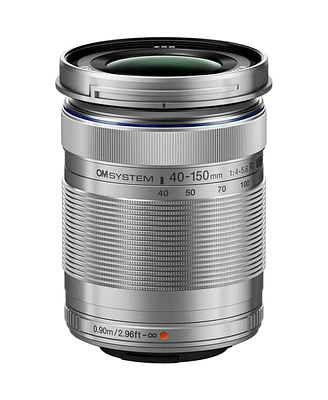 Om System M.Zuiko Digital Ed 40-150mm f/4-5.6 R Lens for Micro Four Thirds, Silver