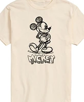 Airwaves Men's Disney Mickey Sketch Graphic Short Sleeve T-Shirt
