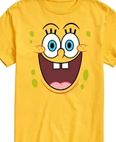Airwaves Men's SpongeBob SquarePants Face Short Sleeve T-Shirt