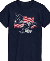 Airwaves Men's American Eagle Flag Short Sleeve T-Shirt