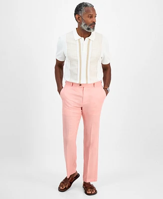 Club Room Men's Linen Solid Pants, Created for Macy's