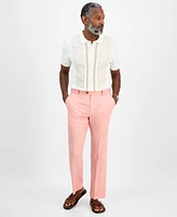 Club Room Men's Linen Solid Pants, Created for Macy's
