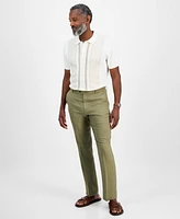 Club Room Men's Linen Solid Pants, Created for Macy's