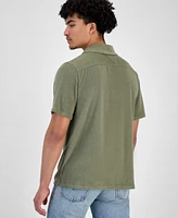 Levi's Men's Portola Short Sleeve Terry Button-Front Camp Shirt