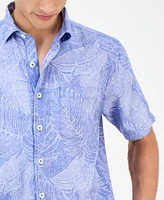 Tommy Bahama Men's Sand Desert Leaf-Print Linen Shirt