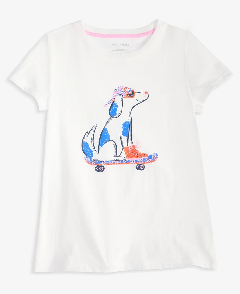 Epic Threads Little & Big Girls Dog Graphic T-Shirt, Exclusively at Macy's