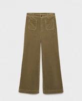 Mango Women's Catherin Culotte Corduroy Pants
