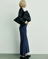 Mango Women's Catherin Culotte High-Rise Jeans