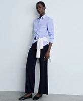 Mango Women's Straight Knitted Pants