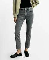 Mango Women's Claudia Slim-Fit Cropped Jeans