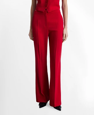 Mango Women's Wide Leg Suit Pants