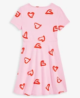 Epic Threads Little & Big Girls Heart-Print Skater Dress, Exclusively at Macy's