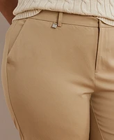 Lauren Ralph Plus-Size Stretch Cotton Shorts