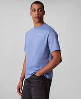 Calvin Klein Men's Relaxed Fit Short Sleeve Flower Applique Crewneck T-Shirt
