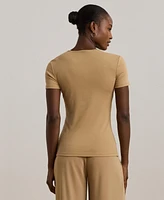 Lauren Ralph Stretch Knit T-Shirt, Regular & Petite