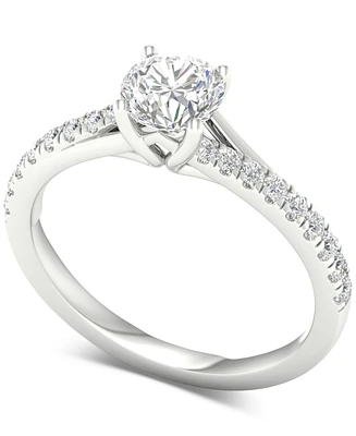 Diamond Engagement Ring (1 ct. t.w.) in 14k White Gold