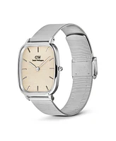 Daniel Wellington Men's Analog Silver-Tone Stainless Steel Watch, 32mm