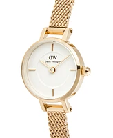 Daniel Wellington Unisex Analog Gold-Tone Stainless Steel Watch, 19mm