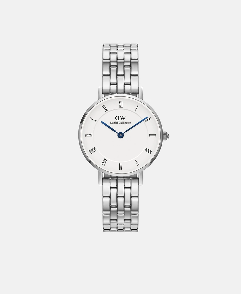 Daniel Wellington Unisex Analog Silver-Tone Stainless Steel Watch, 28mm