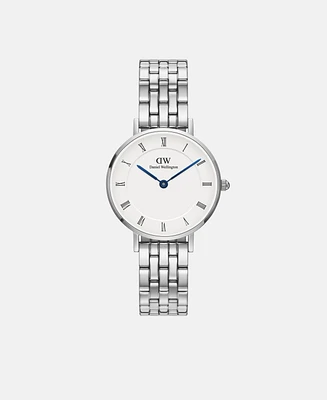 Daniel Wellington Unisex Analog Silver-Tone Stainless Steel Watch, 28mm