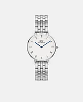 Daniel Wellington Unisex Analog Silver-Tone Stainless Steel Watch, 28mm