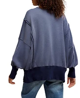Free People Women's Graphic Camden High-Low Sweatshirt