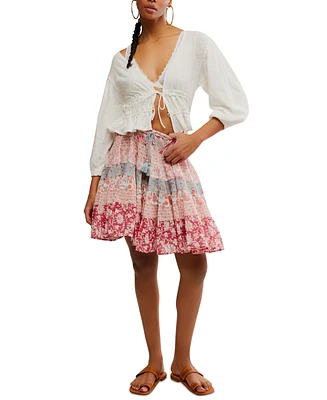 Free People Women's Many Layers Printed Skirt