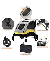 Bingopaw 4 Wheel Foldable Dog Cat Travel Stroller