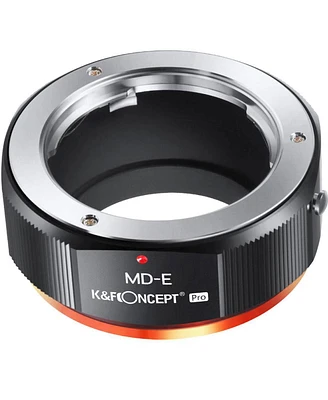 K&F Concept Kf M15105 High-Precision Lens Adapter Ring, Matte Paint, Orange Secondary Oxide, Md-nex Pro