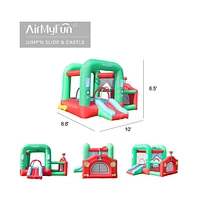 Ltmate Global Inc. Bounce House for Kids 3-12 Inflatable Slide Jumping Bounce Castle Blow Up Toddler Bouncy House for Kids Outdoor with Slide and Blow