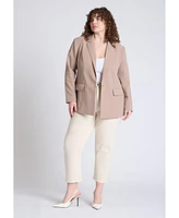 Eloquii Plus The Naomi Comfort Stretch Straight Crop Jean