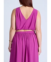 Eloquii Plus Shirred Wrap Crop Top
