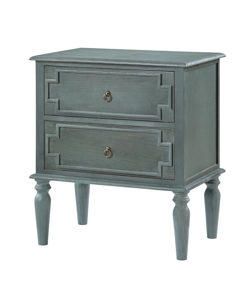 Kim 28"Tall 2-Drawer Nightstand