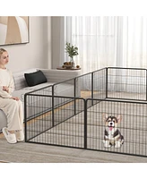 Adjustable Height Dog Playpen with Lockable Door – Spacious Pet Play Area for Dogs