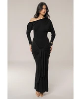 Jluxlabel Women's Dawn Drape Maxi Dress