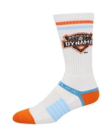 Strideline Men's Houston Dynamo Fc Premium 3-Pack Knit Crew Socks Set