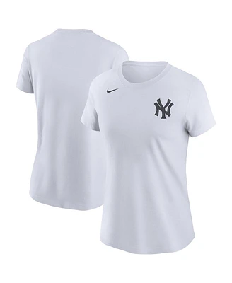 Nike Women's White New York Yankees Wordmark T-Shirt