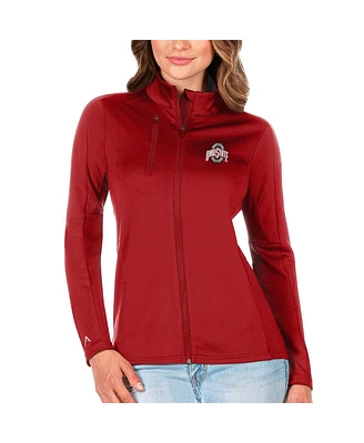 Antigua Women's Scarlet Ohio State Buckeyes Generation Full-Zip Jacket