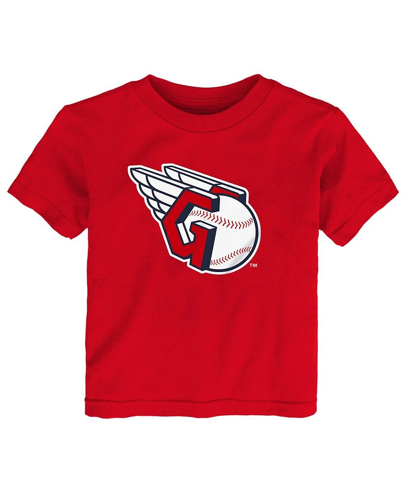 Outerstuff Toddler Red Cleveland Guardians Primary Logo T-Shirt