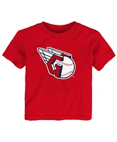 Outerstuff Toddler Red Cleveland Guardians Primary Logo T-Shirt