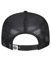 New Era Men's Black Denver Nuggets 9FIFTY Snapback Trucker Hat